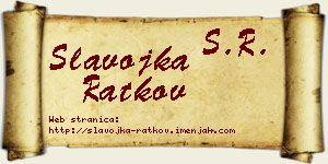 Slavojka Ratkov vizit kartica